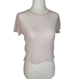 BCBGeneration Sheer Crop top Size M